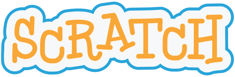 Scratchのロゴと画面イメージ